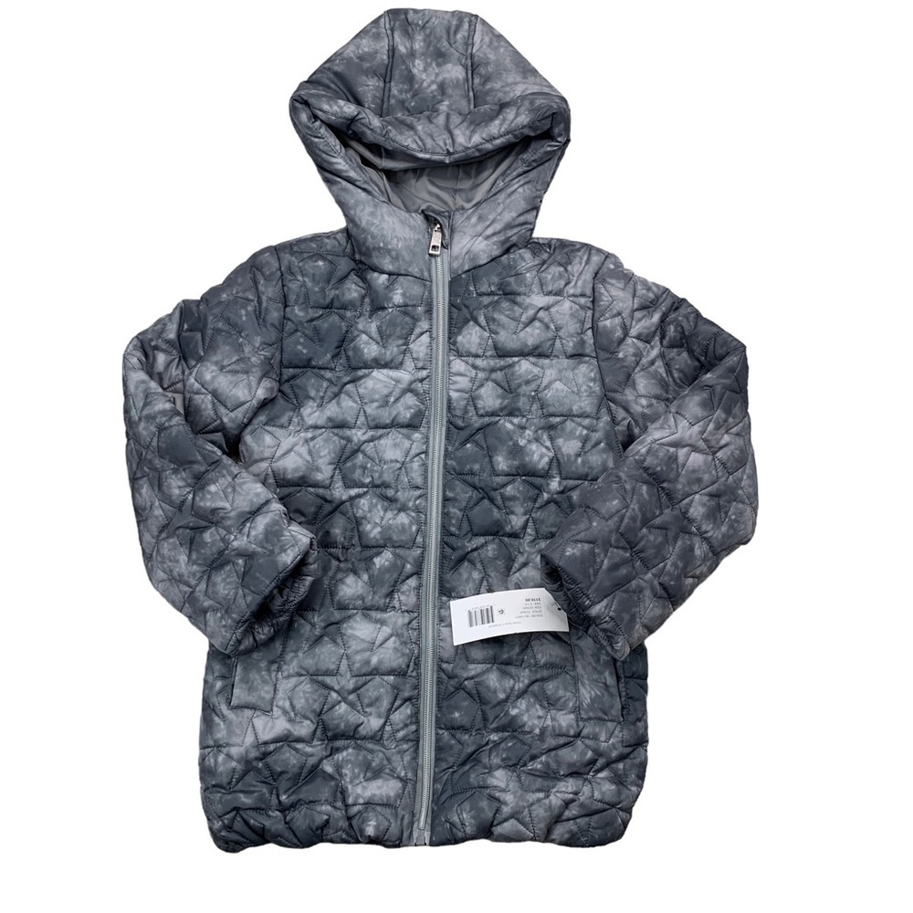 S. Rothschild & Co Big Girls Tie-Dye Stadium Puffer Coat Size S
